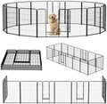 NEWBULIG Dog Playpen Indoor 40 Inch 16 Panels, Metal Outdoor Dog Fence Pen by NEWBULIG
