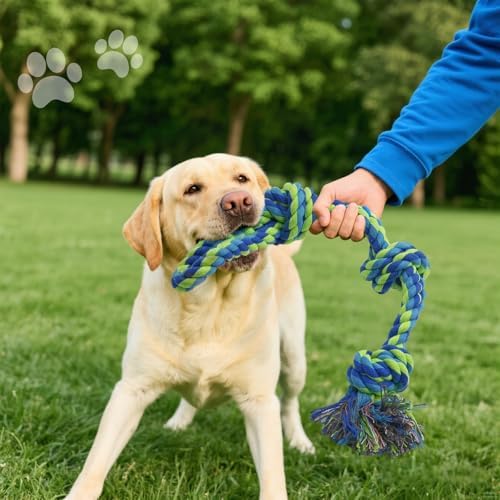 Rocfish Dog Rope Toys for Aggressive Chewers, Nearly Indestructible Tug of War - Image 7
