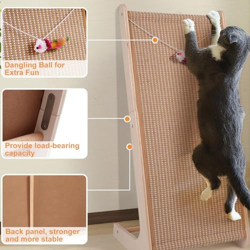 Sisal Cat Scratchers for Indoor Cats, Cat Scratching Board, Cat Scratch Pad - Image 6