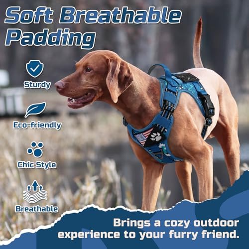 rabbitgoo Tactical Dog Harness for Large, No Pull Military Service Vest - Image 5