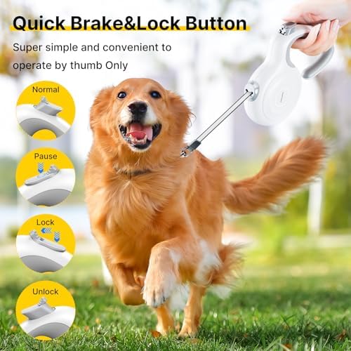 16Ft Auto-Brake Retractable Dog Leash - Image 3