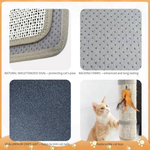 Cat Nail File Scratcher, Sisal Scratch Mat - Image 5