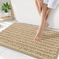 Smiry Bathroom Rugs 32X20, Extra Soft Rubber Backing Chenille Bath Mats by Smiry
