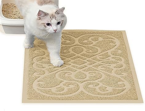 PetLike Cat Litter Box Mat, Thick Kitty Litter Trapping Mat, Waterproof by PetsLikePetLike