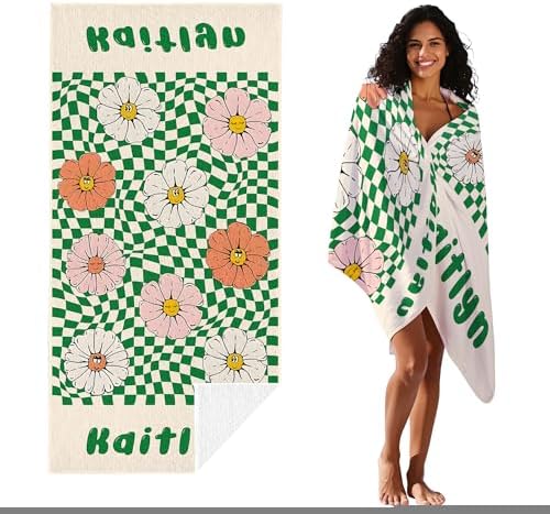 JML Custom Flower Beach Towel - Image 2