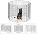 NChanmar Pet Dog Palypen Foldable Metal Dog Fence 48 Inch Height 8 Panels by NChanmar