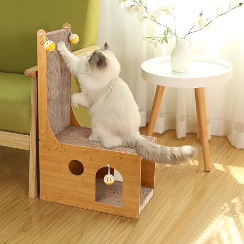 YEMOO ​Cat Scratcher, Cat Scratching Board, L Shaped Vertical Cat Scratcher - Image 6