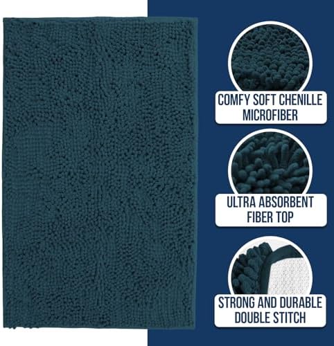 Muddy Mat® | Chenille Bathroom Rugs Quick Dry Microfiber Mats Non Slip Washable - Image 2