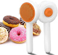 Pet Grooming Brush for Cats and Dogs, Self-Cleaning Sliker Brush for Removes by absob