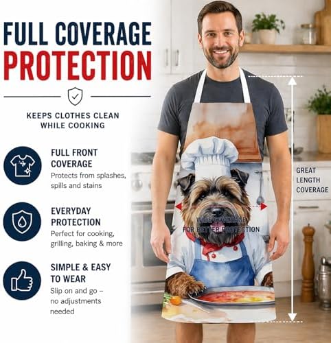 Caroline's Treasures Bouvier des Flandres The Chef Apron Cooking Kitchen Server - Image 3
