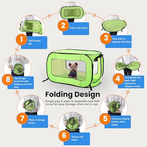 Portable Collapsible Pop Up Kennel - Image 5