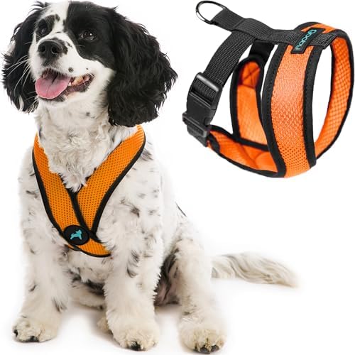 Gooby Orange X-Large Comfort X Head in Harness by Gooby