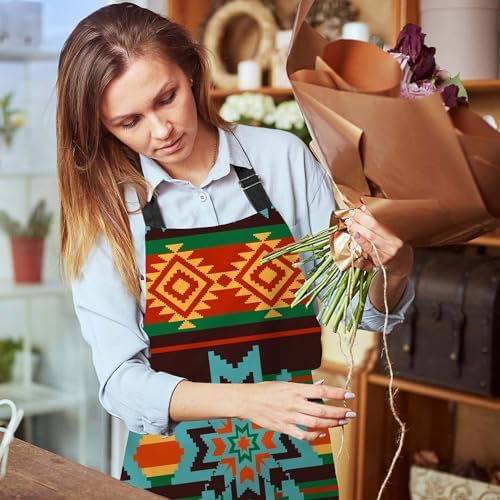 American Southwest Ethnic Pattern Kitchen Apron - Image 6