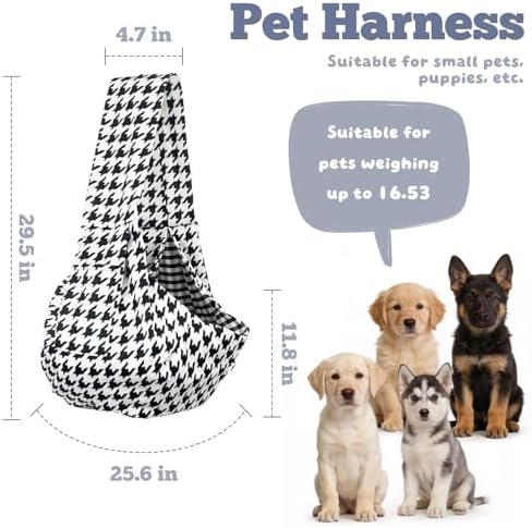 Dog Sling Carrier for Small Dogs and Cats 5–16 lbs, Puppy Carrier Sling - Image 2