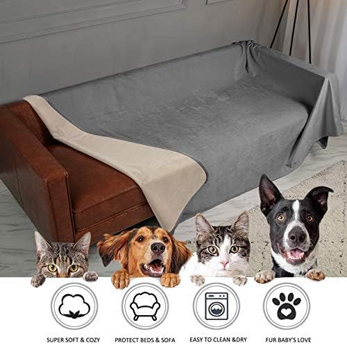 Ameritex Pet Bed Blanket Reversible 100% Waterproof Velvet Super Soft - Image 4