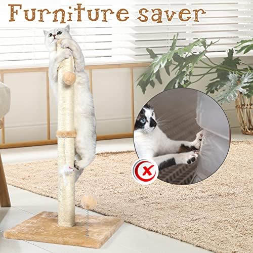 ANWA 32" Tall Sisal Cat Scratching Posts Tree - Image 6