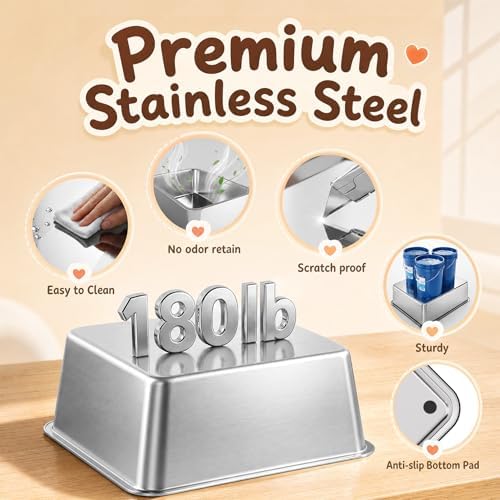 Jotesnew Stainless Steel Cat Litter Box - Image 7