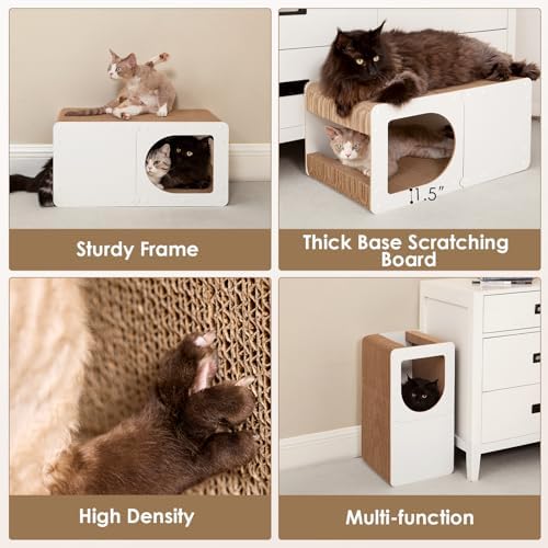 EHEYCIGA Cardboard Cat Scratcher House, 23-Inch Cat Scratch pad - Image 5