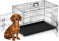FDW | 30" Foldable Metal Dog Crate | Black | Cage by FDW
