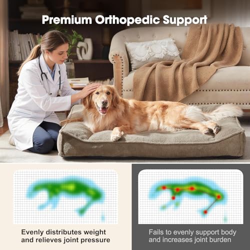 FURTIME XXL Orthopedic Dog Beds Large Sized Dog, Extra Thick Dog Couch 48" - Image 6