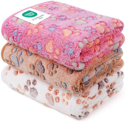 Luciphia 1 Pack 3 Blankets Super Soft Fluffy Premium Fleece Pet Blanket Flannel by luciphia