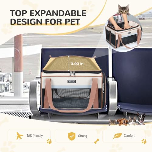 Lekereise Top-Expandable Pet Carrier 18x11x11Inch Delta American United Airline - Image 6