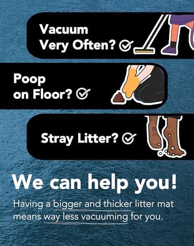 Lukamoo® Cute Cat Litter Mat, for Kitty Litter & Cute Cat Litter Box, Litter - Image 2
