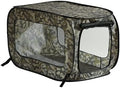 Portable Collapsible Pop Up Kennel, Camo Green by BeatriceHomeFashions