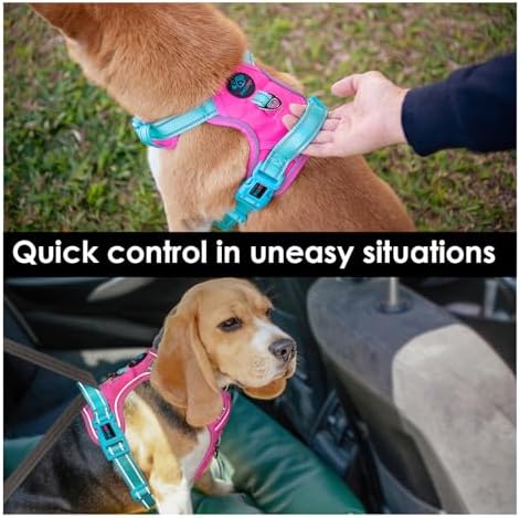 PHOEPET No Pull Dog Harness, Unique Colors Reflective Adjustable Dog Vest - Image 5