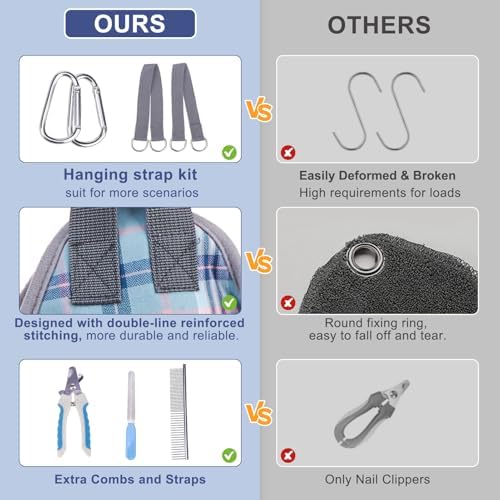BEAUTYZOO Medium Dog Grooming Hammock Harness, Nail Trim Restraint Sling - Image 3