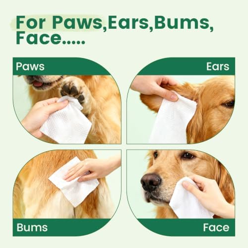 400 Unscented Dog Wipes for Paws and Butt Large Thick Puppy Wipes for Dogs Face - Image 2