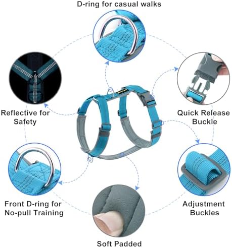 Plutus Pet No Pull Dog Harness, Adjustable Nylon Harness - Image 2
