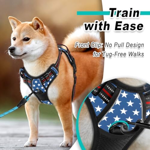 BARKBAY Dog Harness for Small Sized Dog No Pull 2 Leash Clips Dog Vest - Image 2