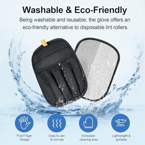 Pet Hair Removal Glove Cat & Dog, Electrostatic Reusable Hair Remover Tool - Image 6