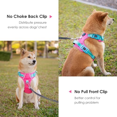 PHOEPET No Pull Dog Harness, Unique Colors Reflective Adjustable Dog Vest - Image 4