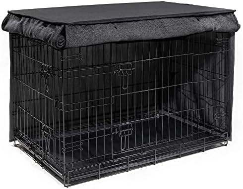 Friends Forever Metal Dog Crate Cover 42 inch- 42.8" L x 28.8" W x 30" H - Image 3