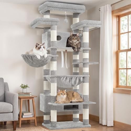 Gitelsnour Cat Tree, Big Condo & Hammock GCT030W - Image 2
