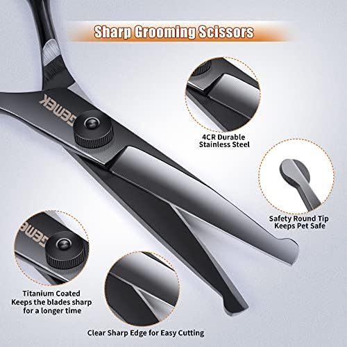 Dog Grooming Scissors Kit with Safety Round Tips - Image 4