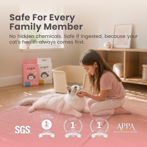 Lady N Cat Attract Tofu Cat Litter, Calming Pheromone Low-Track Pellet 9lb - Image 3