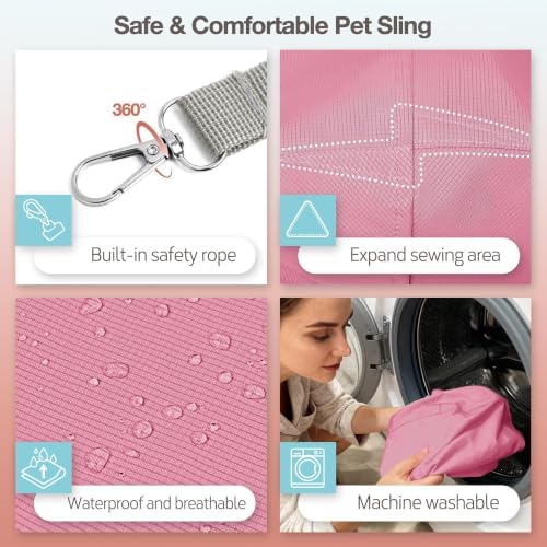 YUDODO Dog Sling Carrier for Small Dogs, Lightweight Crossbody Pet Bag - Image 5