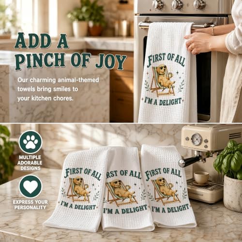 Labrador Retriever Kitchen Towel, Cute Dog Hand Towel, Funny Dog Lover Gift - Image 6