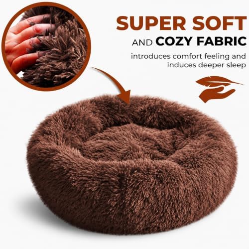 Whiskers & Friends Cat Beds for Indoor Cats & Small Dog, Fluffy Cat Bed - Image 5