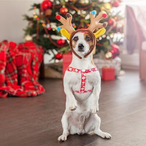 PUPTECK Christmas Dog Harness Medium Sized Step-in Adjustable Puppy Vest - Image 5