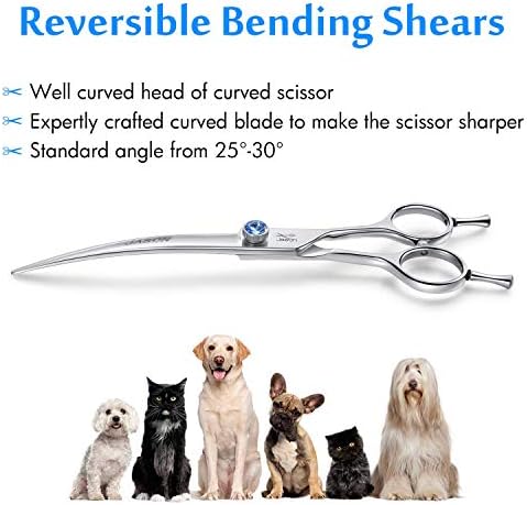 JASON Curved Dog Grooming Scissors - Image 2