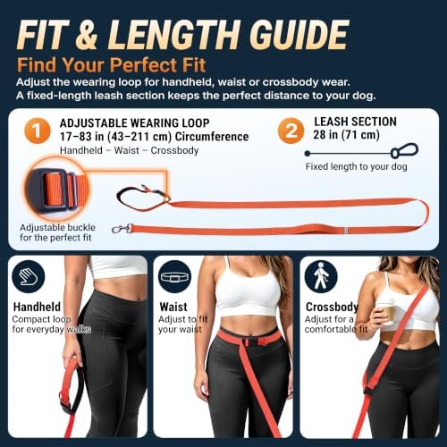 Hands Free Dog Leash, Galaxy Reflective, Crossbody Dog Leash - Image 3