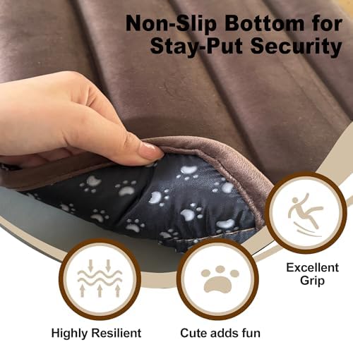 pobopobo Dog Crate Pad, Ultra Soft & Anti-Slip Kennel Mat, Secure Fit - Image 4