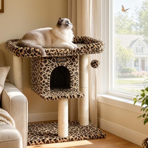 Cat Tree Tower Scratching Post for Indoor Large Adult Cats - Image 4