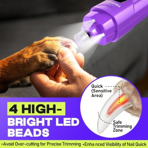 Whisper-Quiet Dog Nail Grinder 50%More Power - Image 4
