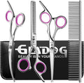 GLADOG Professional 5 in 1 Dog & Cat Grooming Scissors Set by GLADOG
