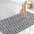 Smiry Bathroom Rugs 44X24, Extra Soft Rubber Backing Chenille Bath Mats by Smiry
